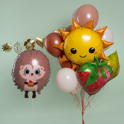 Шар (31""/79 см) Фигура, Солнце, 1 шт. В042