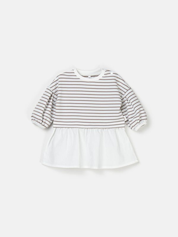 Платье с хлопковой юбкой 