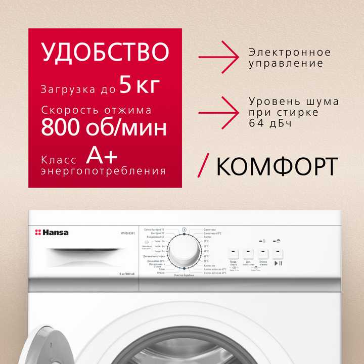 Стиральная машина Hansa WHB8381