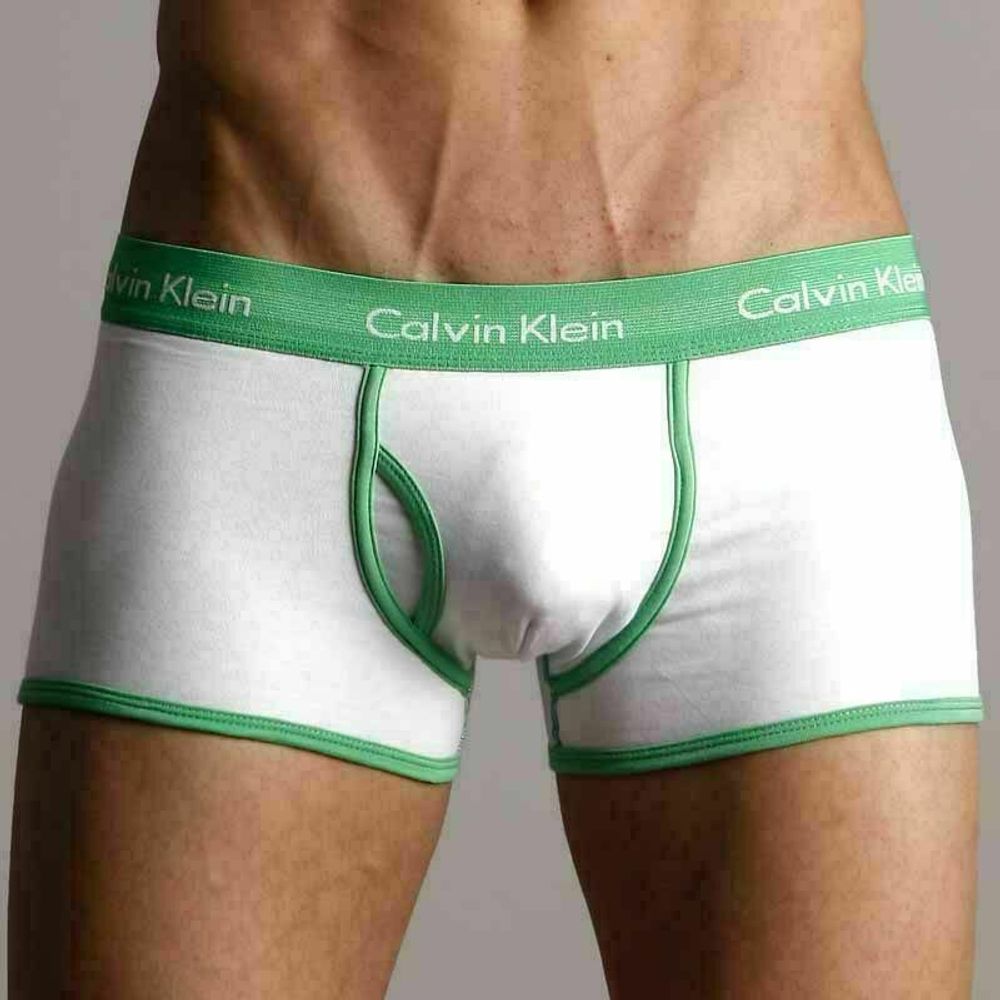 Мужские трусы хипсы Calvin Klein 365 White Green