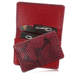 Визитница для своих визиток из кожи питона (спинная часть) AP-049