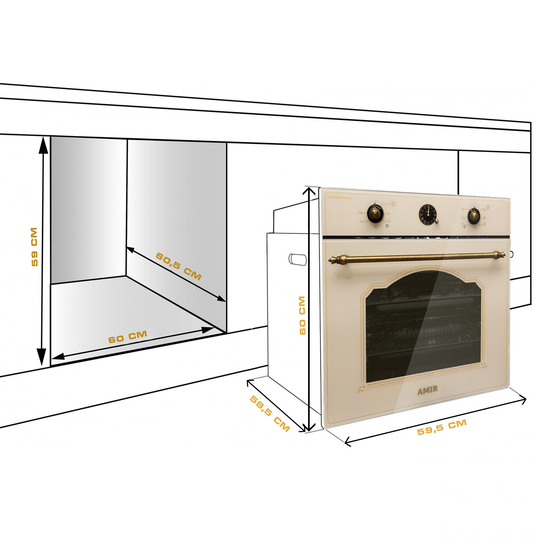 Электрический духовой шкаф Amir BE6 A RSTK Glass