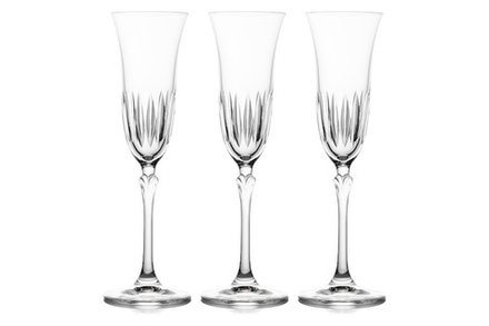 Набор из 6-ти хрустальных бокалов для шампанского Point LR-086, 150 мл, прозрачный