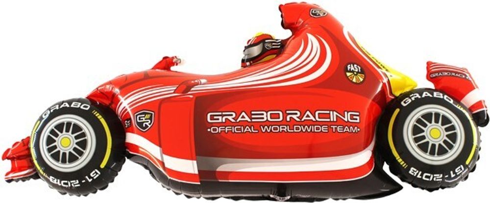 Gr (49&#39;&#39;/124 см) Фигура, Гоночный автомобиль, Красный, 1 шт.