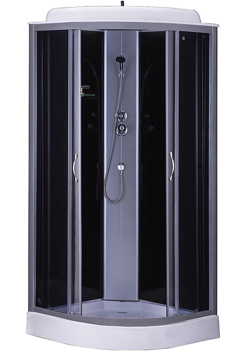 Душевая кабина Loranto CS-6691 G 90х90 тонированное стекло/профиль хром