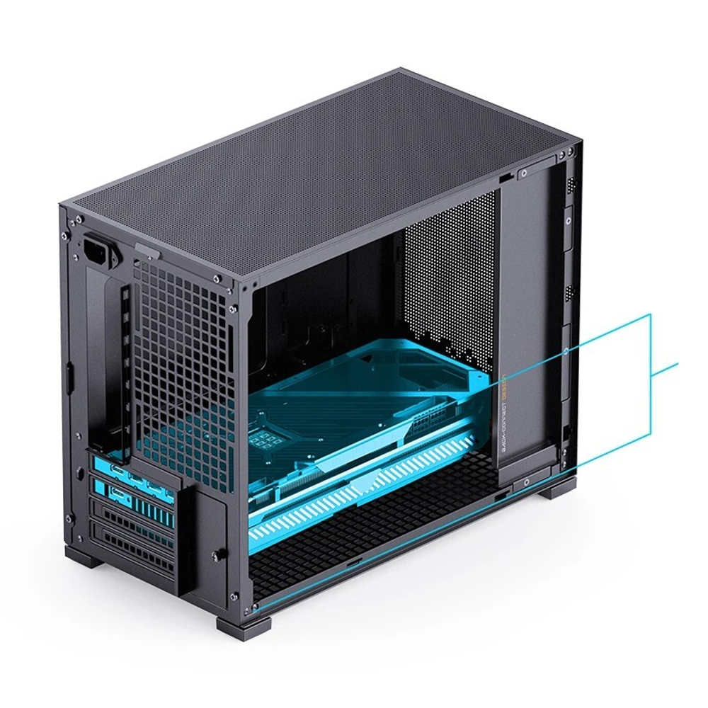 Корпус JONSBO Case D32, mITX, black, без БП