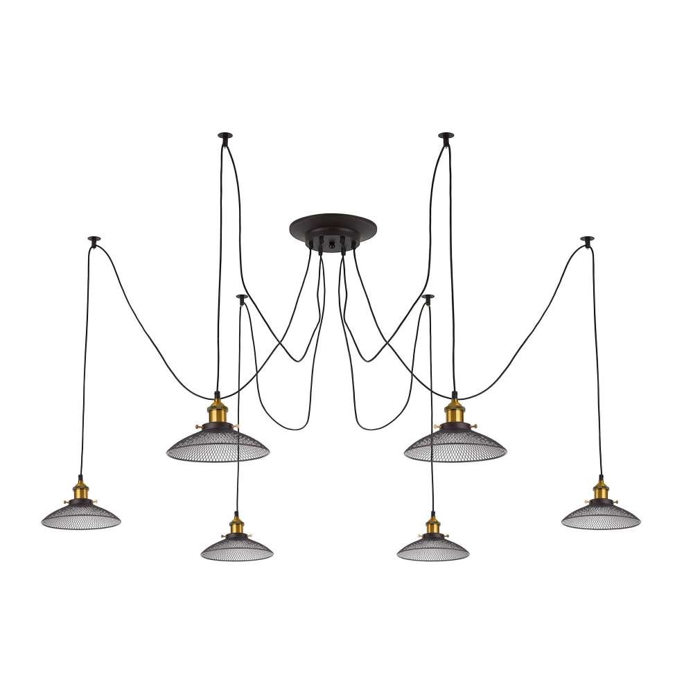 Citilux Эдисон CL451061 Люстра паук Венге Бронза