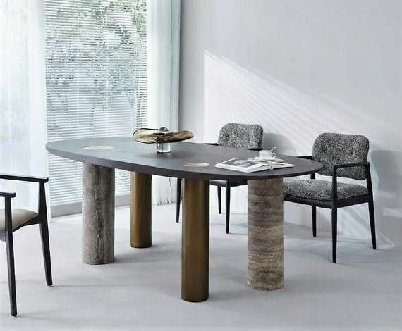 Стол овальный 9712, 220х100 см