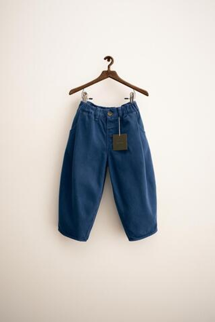 ZARA ZARA TIMELESS - БРЮКИ-БАЛЛОНЫ ИЗ ТВИЛА, ЯРКО-СИНИЙ