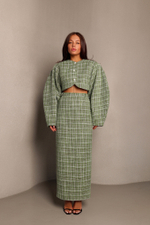 Юбка из твида миди