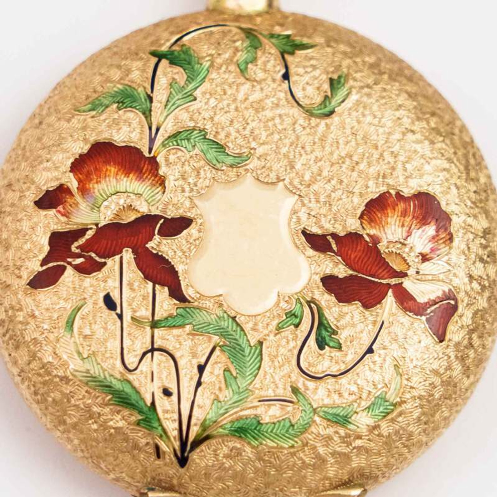 Роскошные женские золотые карманные часы REMONTOIR