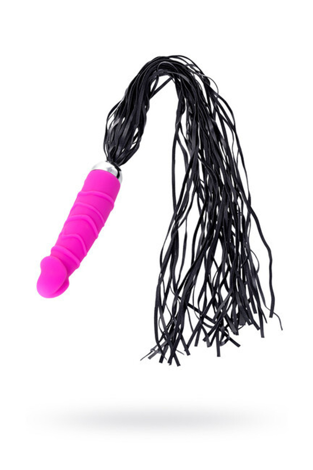 Вибратор Toyfa Black & Red с плеткой (6 режимов) розовый (Цвет: розовый)