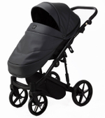 Детская коляска Adamex Mobi Deluxe 3 в 1 M-SA5 (ТЕМНО-СЕРАЯ КОЖА)