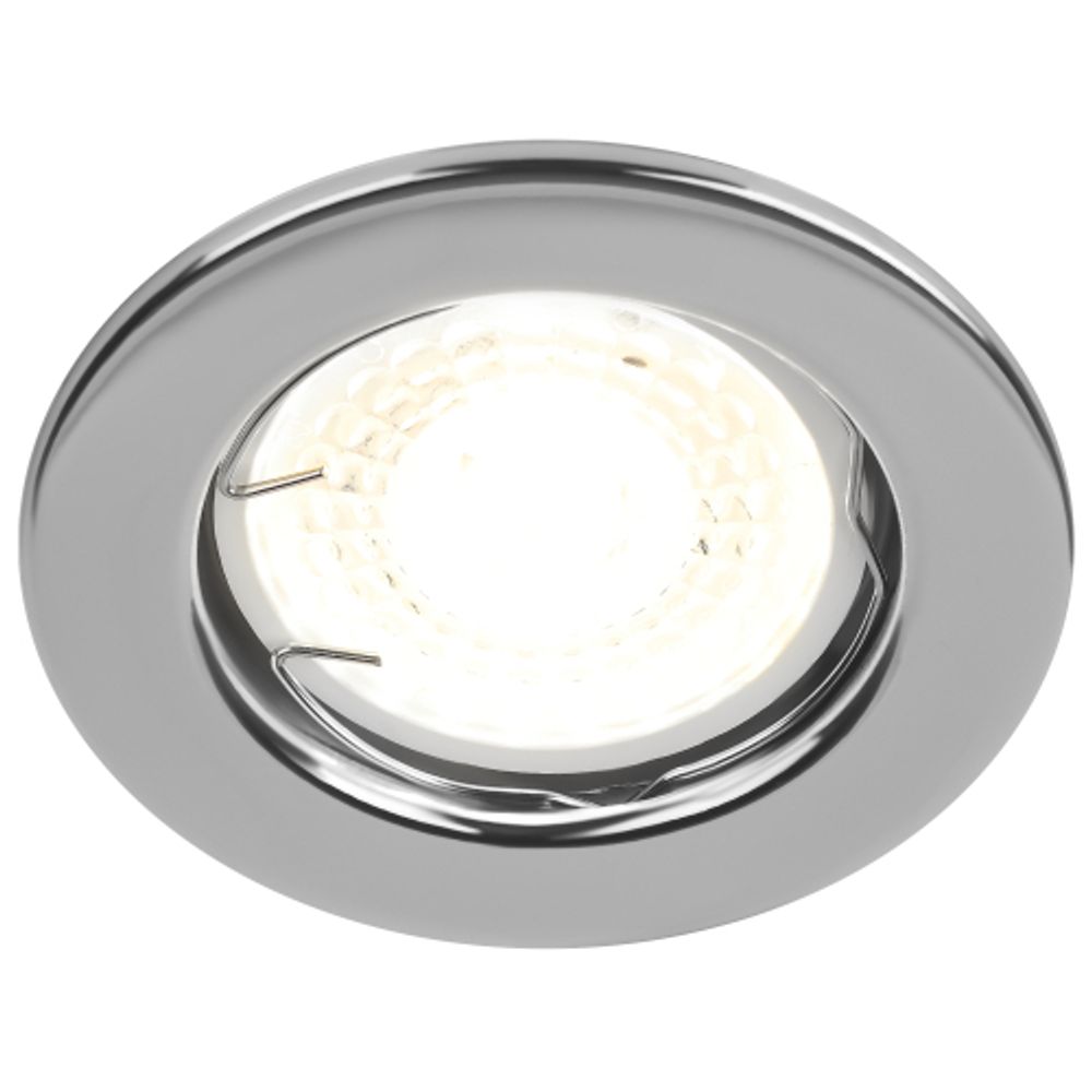 ST1 CH Светильник ЭРА штампованный MR16,12V/220V, 50W хром