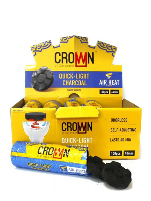 Уголь быстроразжигающийся Carbopol Crown 40 мм. (10 шт.)
