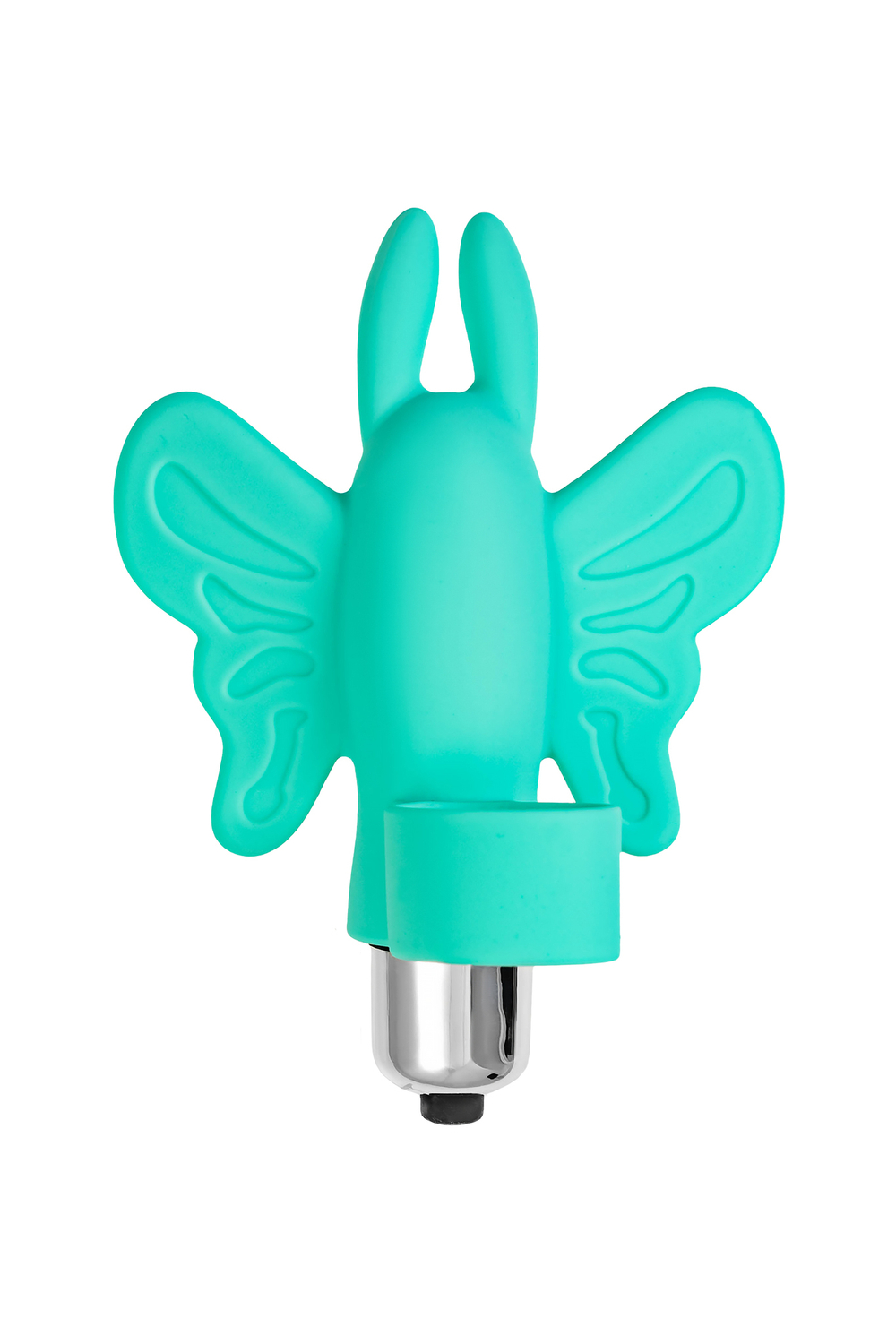 Вибронасадка-бабочка на палец Eromantica мятная 10 см