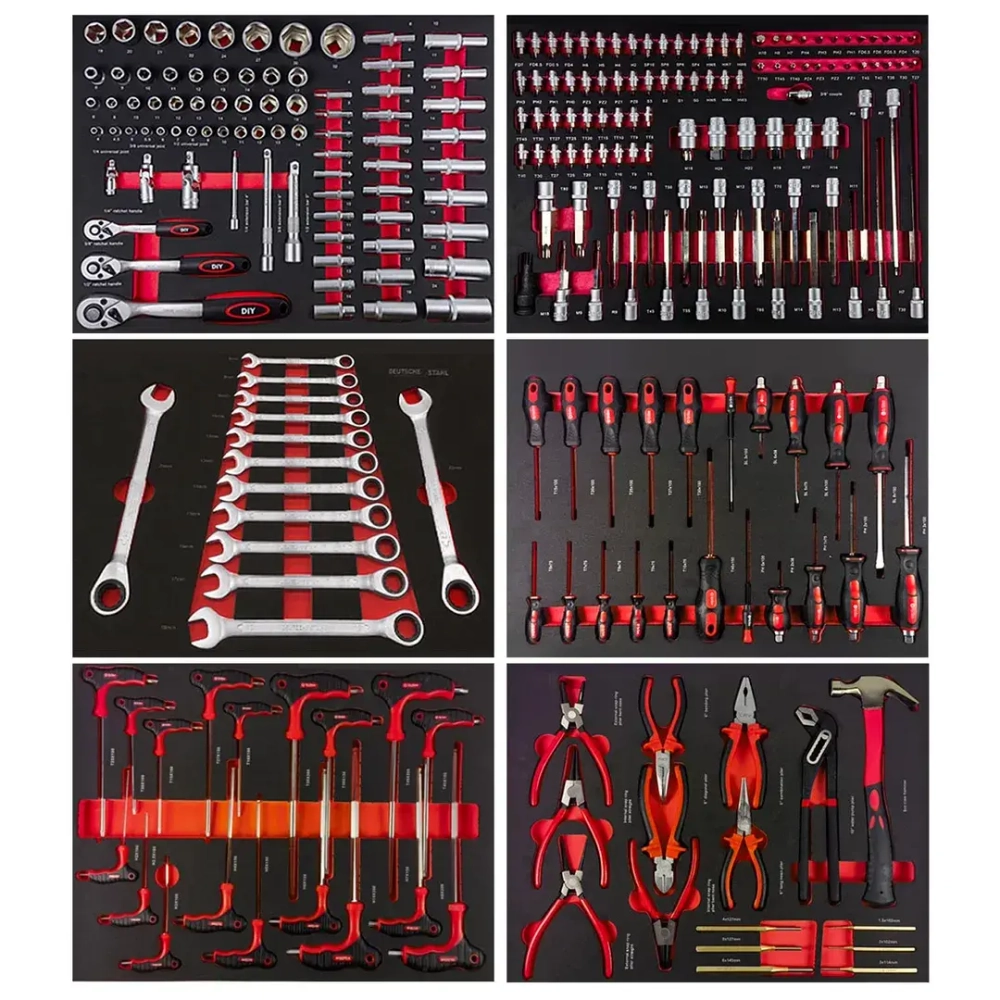 Набор ручных инструментов в стальной тележке ( 250пр. ) FORCEKRAFT-KRAFT ROYAL FK-55314