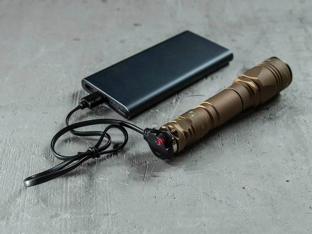 Фонарь Armytek Dobermann Pro Magnet USB Sand XHP35 HI тёплый (F07501WS)