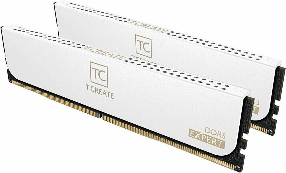 Оперативная память TEAMGROUP T‑Create Expert DDR5‑6400 — комплекты 32/64/128 ГБ (черная/белая)