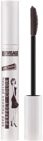 LuxVisage Тушь «Perfect Color Express» Веер пышных ресниц Коричневая 9 мл