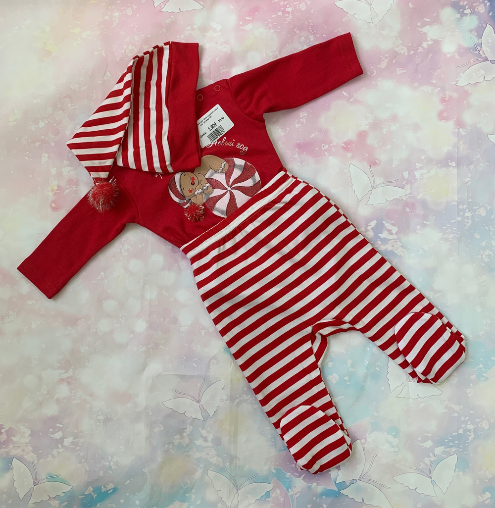 Боди + штанишки "Мой сладкий новый год" (Размер: 80)