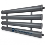 Регистр отопления РСП-4x57x3,0-7000 четырёхрядный секционный с плоскими заглушками