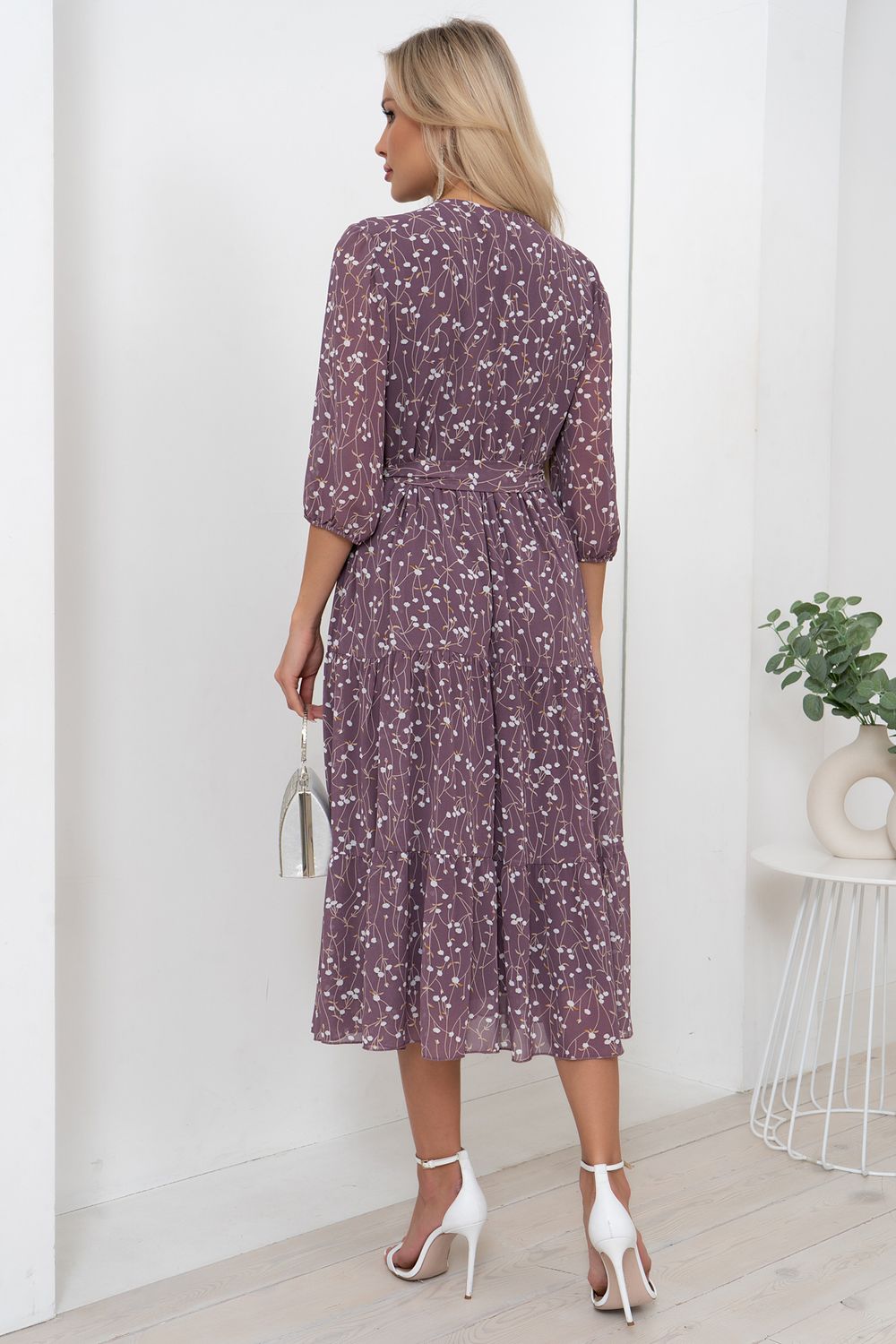 Платье Хелен (лиловый) Р11-1075/12 Nikol (Акция)