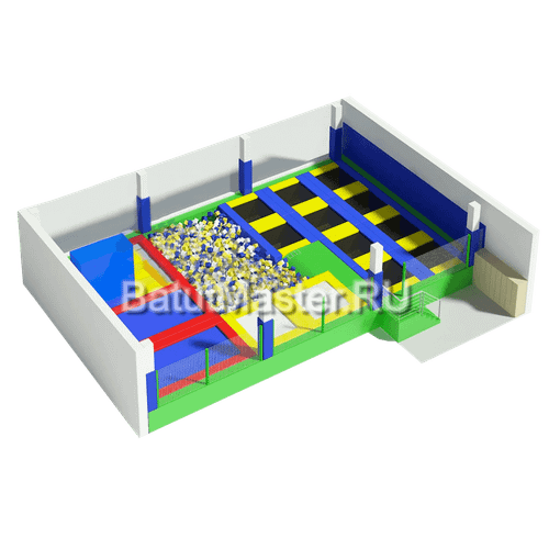 Батутная арена "Большая игра" 12x10x3 м
