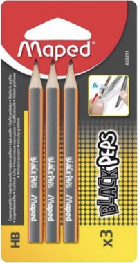 Карандаш ч/г (Maped) 03 шт. из американской липы, ударопрочный грифель 850211