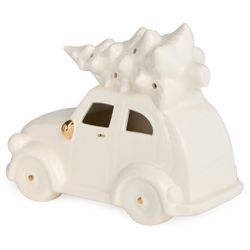 ФИГУРКА "МАШИНКА С ЕЛКОЙ" С LED-ПОДСВЕТКОЙ 16,2*8,3*12,5 СМ