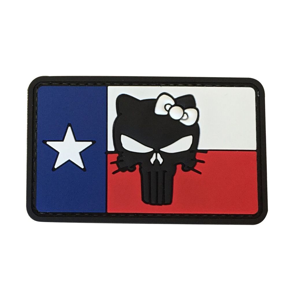Шеврон Флаг Техаса. Hello Kitty PVC