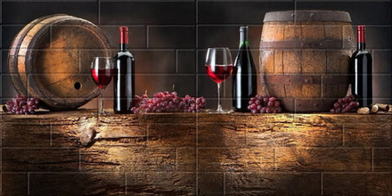 Декоративная панель ПВХ Вино 485*960