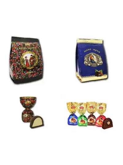 Конфеты Жизнь Удалась и Мама Женя по 200 гр