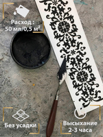 Финишная текстурная паста акриловая «Черная»