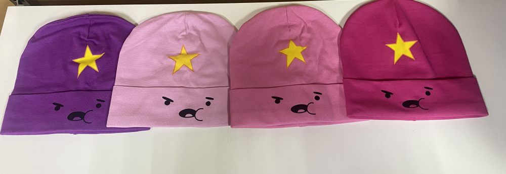 Шапка на девочку трикотажная однослойная из хлопка на размер 50-52, цвета в ассортименте