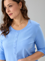 Лонгслив ЛНк-005/голубой