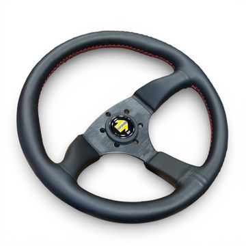 Спортивный руль MOMO Mod78 с выносом 65мм кожа