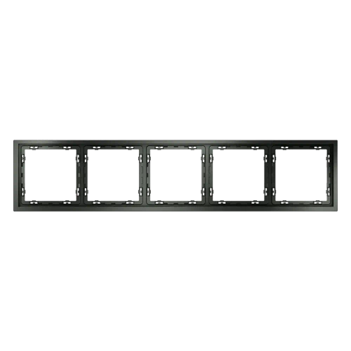 Рамка пластиковая VOLTUM S70 на 5 постов, (титан)