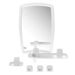 Набор д/ванной комнаты 'Беросси ' 41 снежно-белый