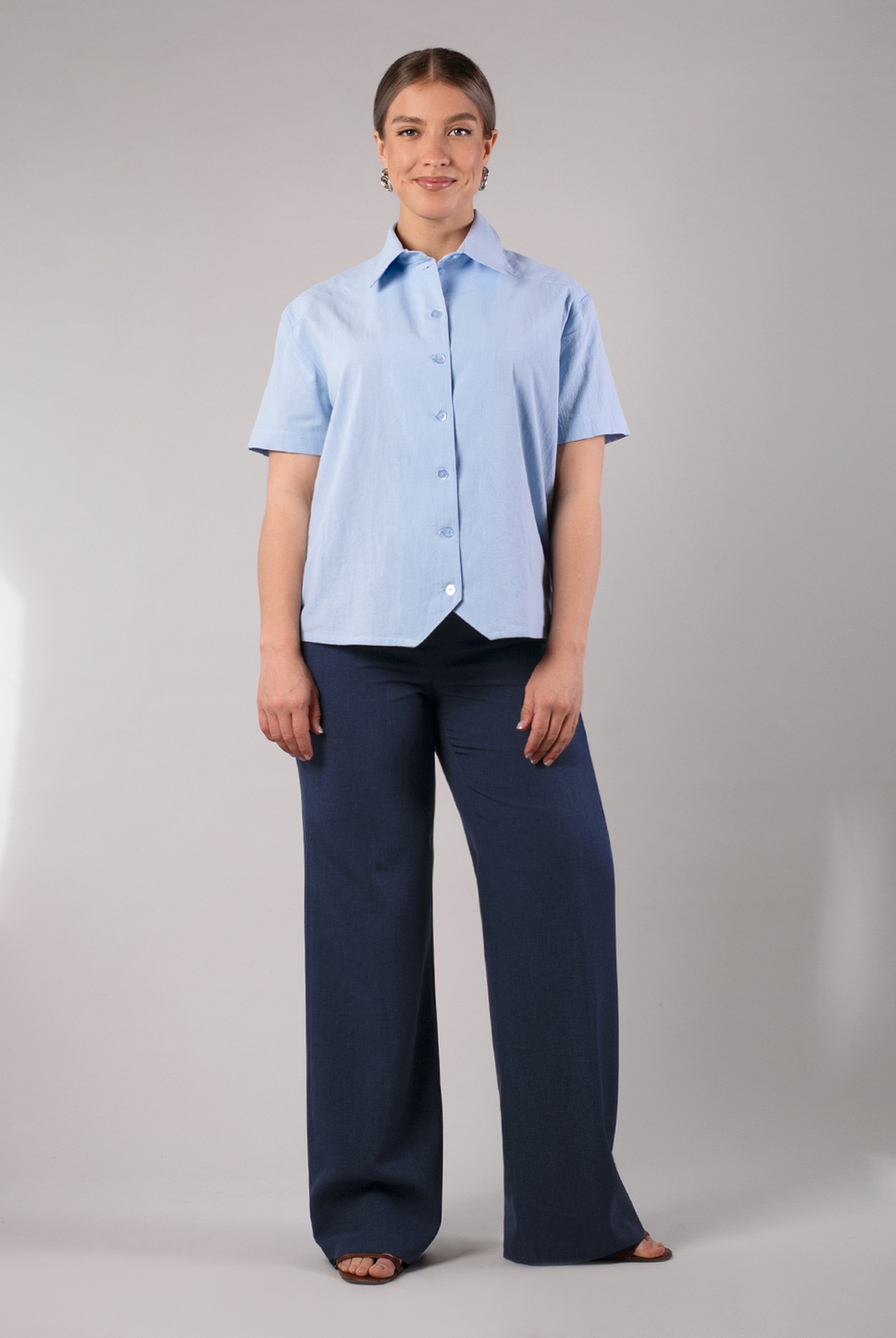 Брюки женские 02, темный деним #38ТД0202