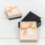 Коробка Ювелирная 9х7х2.7 см Набор 2 шт (Персиковый)