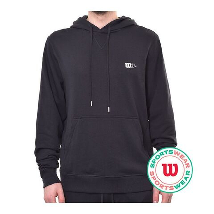 Куртка теннисная Wilson Triblend Hoodie - black