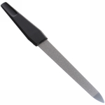 Пилка для ногтей металлическая на блистере цвет ручки черный, цвет пилки серебро 17.5см