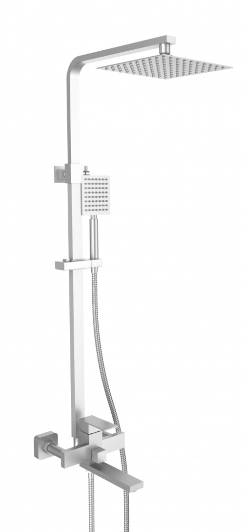 363562 Душевая система квадрат (НЕРЖ,САТИН) ViEiR (3/1шт)