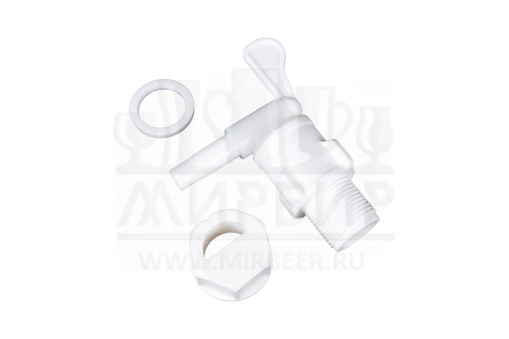 Кран пластиковый 3/4" Easy Brew с насадкой-дрожжеуловителем