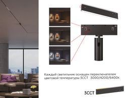 Ambrella Трековый светильник 3CCT 3000K-6000K 10W 180° Track System GL2370