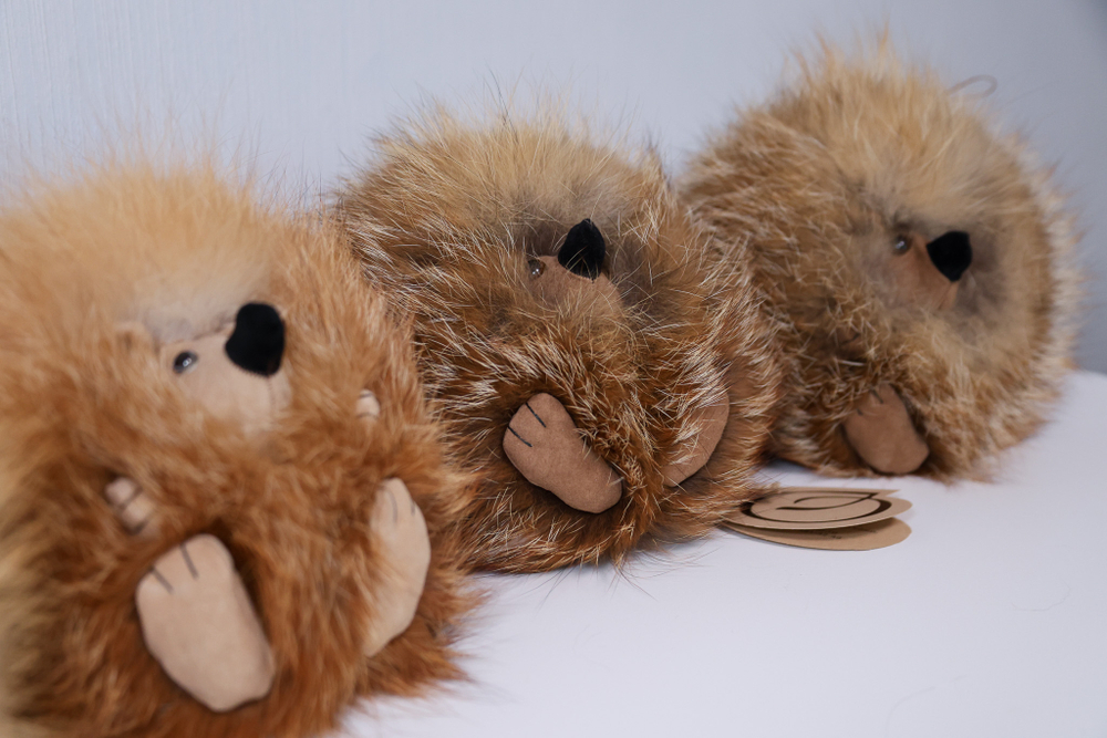 Ёжик Тофу (большой) мех лисы