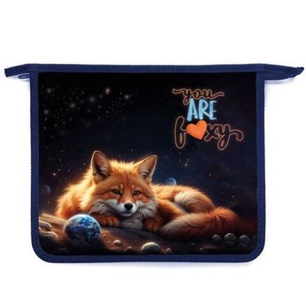 Папка для тетрадей 1 отделение А5 на молнии Оникс, пластик Cosmo fox