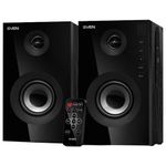 Колонки компьютерные SVEN SPS-615, 2.0, 2х10 Вт, USB, SD, Bluetooth, дерево, черные, SV-013707