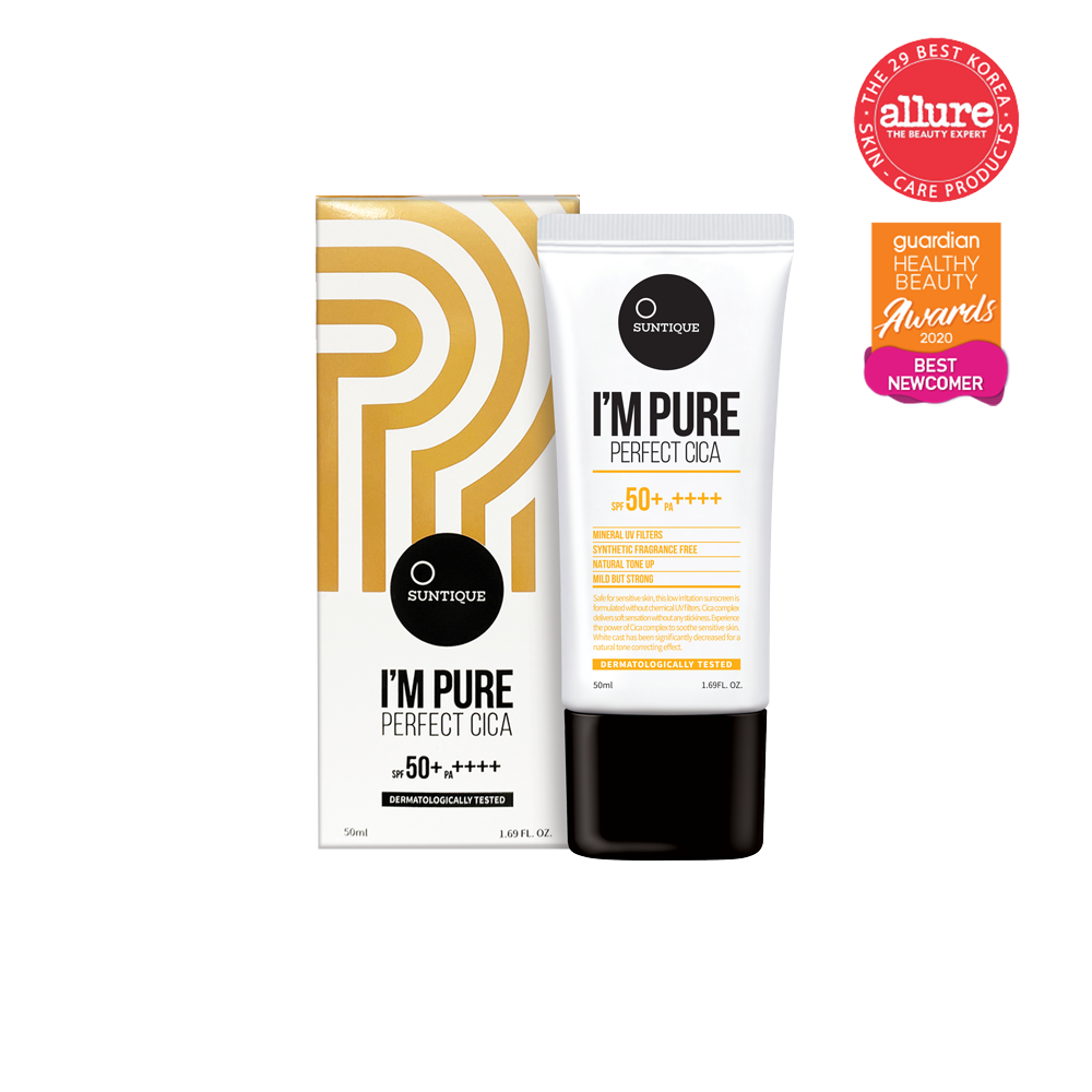 Солнцезащитный крем для лица с центеллой Suntique I’M PURE (SPF50+ ПА++++) 50мг